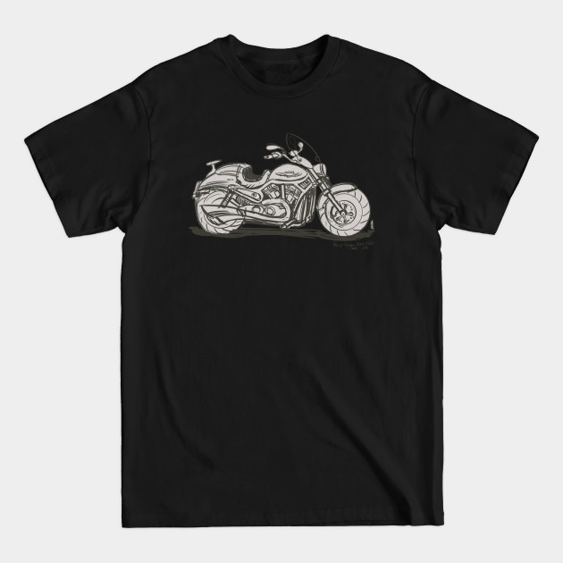 Discover Motorcycle Sketch 1 - Motorbike - T-Shirt