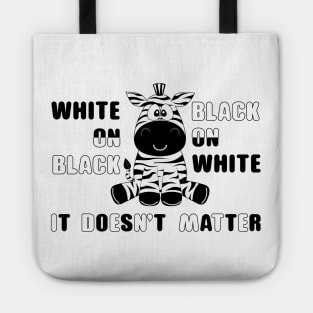 Black on White or White on Black Tote