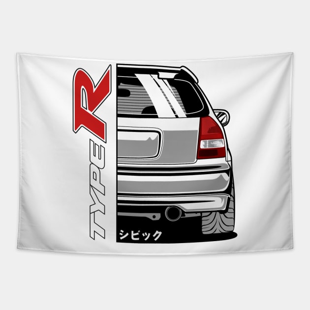 Civic Type R EK9 Tapestry by idrdesign