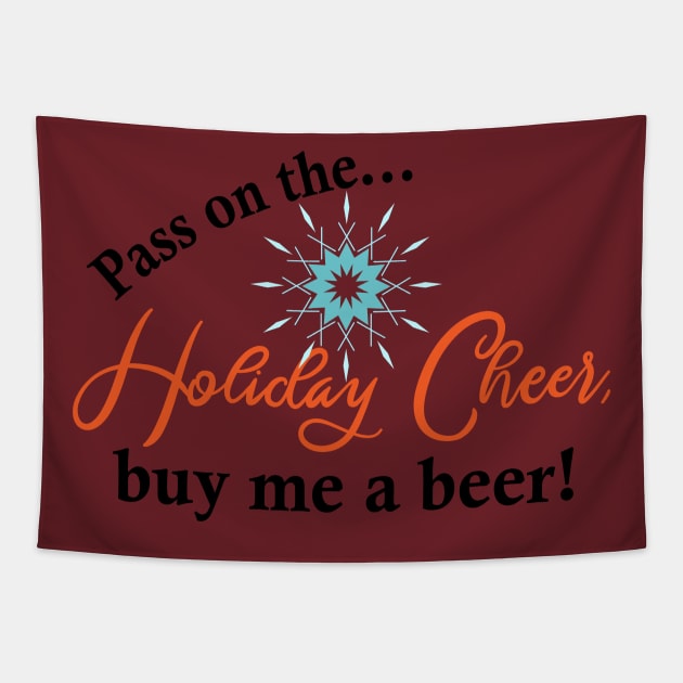Holiday Cheer with a Beer Tapestry by islander