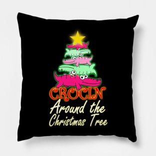 Crocin Around The Christmas Tree Pillow