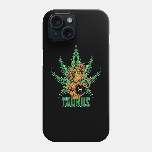 Taurus Weed Shirt, Zodiac Cannabis, Taurus Marijuana Shirt, Taurus Gift, Taurus Zodiac tee, zodiac birthday gift, Zodiac Pot Leaf Phone Case by Moon Phase Design