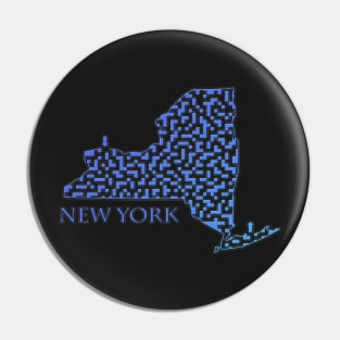 State of New York Maze Pin