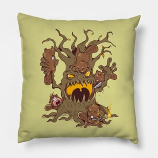 Beavers vs. Tree Monster Pillow