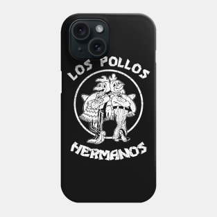 Los Pollos Hermanos - Black and White - Distressed Phone Case