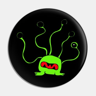 Alien creatures with five eyes Pin