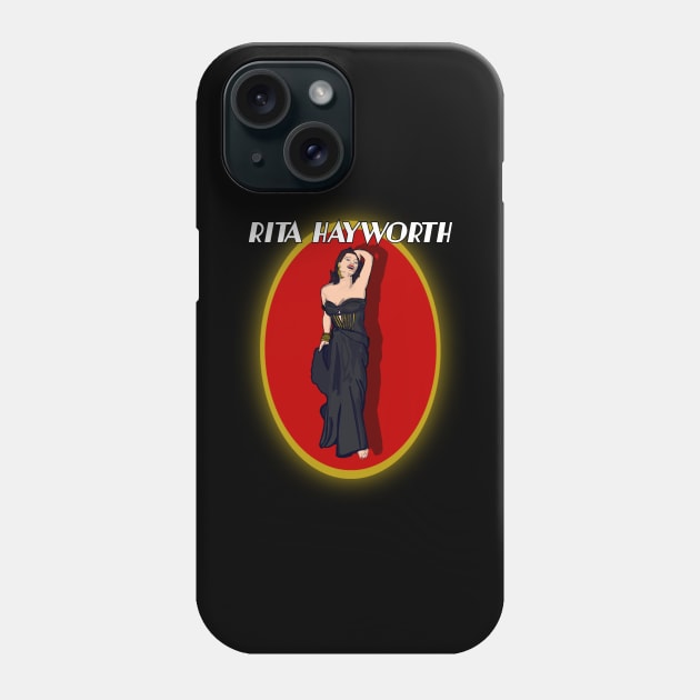 Rita Hayworth Phone Case by TL Bugg