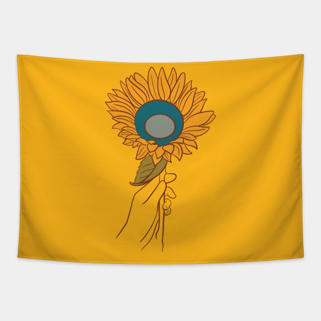 70s sunflower Tapestry by BubblegumGoat