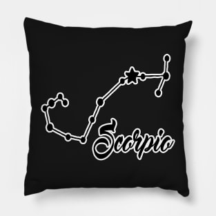 Scorpio Zodiac Constellation Design Pillow