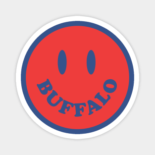 Buffalo New York Smiley Face Magnet