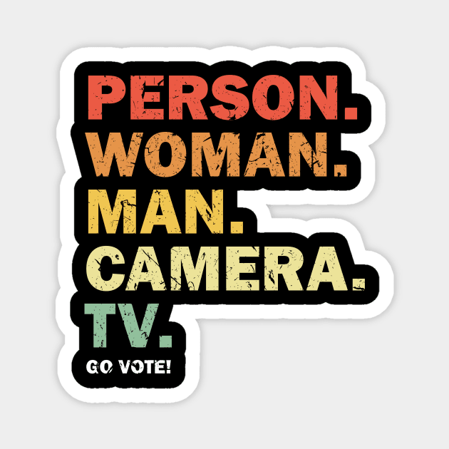 Cognitive Test Claim Person Woman Man Camera TV Magnet by star trek fanart and more