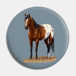 Beautiful Brown Bay Appaloosa Quarter Horse Pin