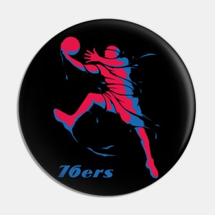 Philadelphia 76ers Fans - NBA T-Shirt Pin