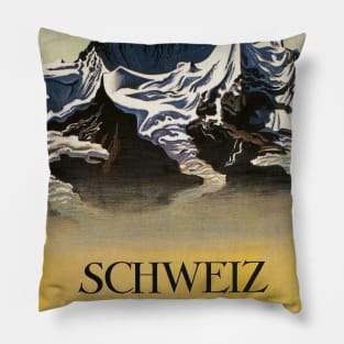 Vintage Travel - Switzerland (Schweiz) Pillow