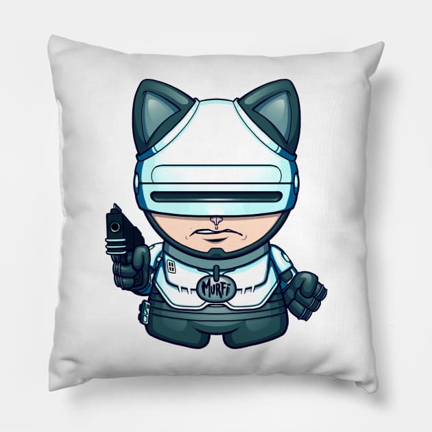 DzyNeko 03 -Robocat- Pillow by DZYNES