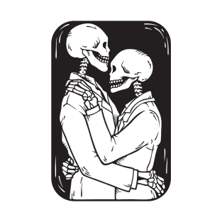 skull couple love T-Shirt