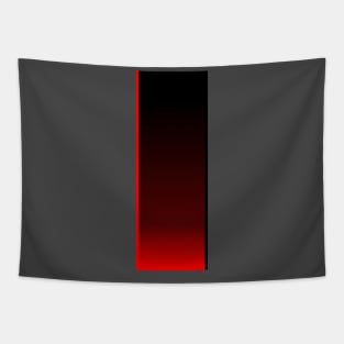 Black, Red Gradient Rectangle Design Tapestry