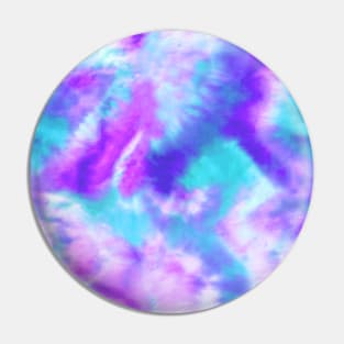 Vibrant Blue and Purple Tie-Dye Pin