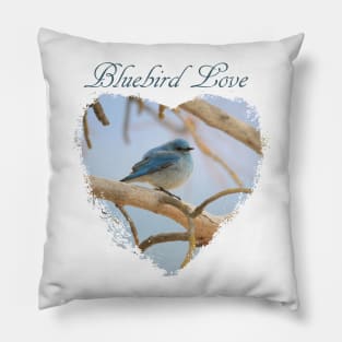 Bluebird Love Pillow