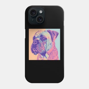 Bullmastiff in 80's Phone Case