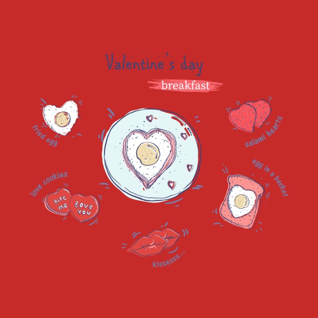 Valentine's day breakfast by carrot4all