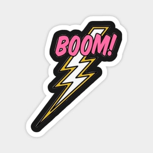 boom lightning bolt Magnet