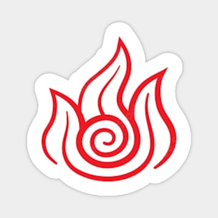 Fire Bending Nation Symbol Magnet