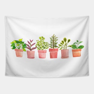 Indoor Plant Collection Tapestry