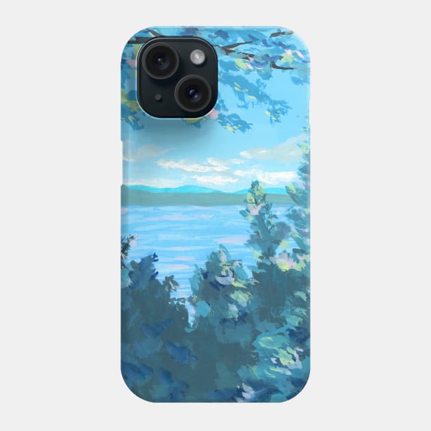 Pastel Lake Phone Case by erinkatearcher