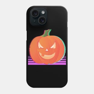 Halloween Vaporwave Jack o lantern Phone Case