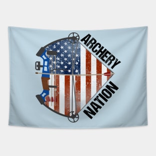 Archery Nation American Flag Tapestry