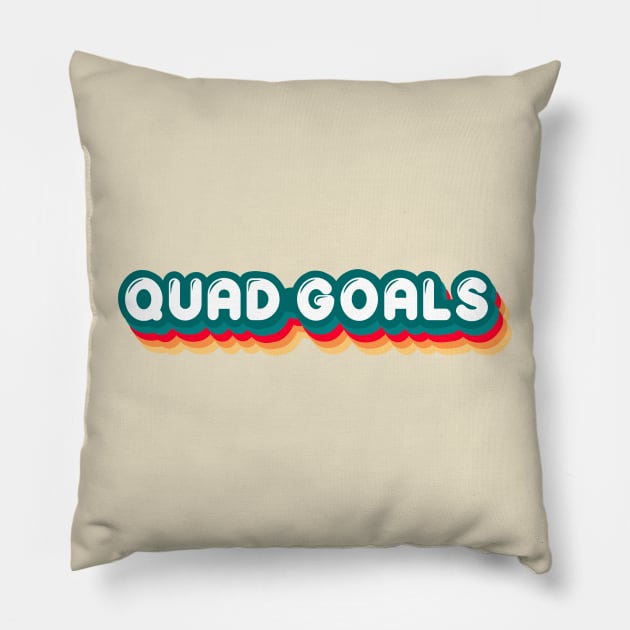 Quad Goals Roller Skates Pillow by tonirainbows