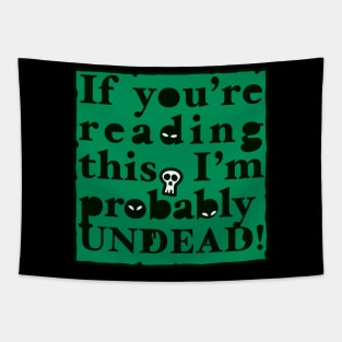 Undead Letter (green) Tapestry