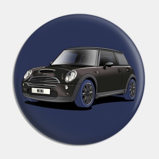 Black Mini Cooper S Pin