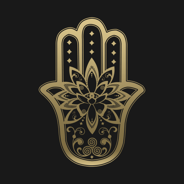 Lotus Hamsa by MellowGroove