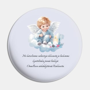 Little Angel Christmas poem in Finnish Pin