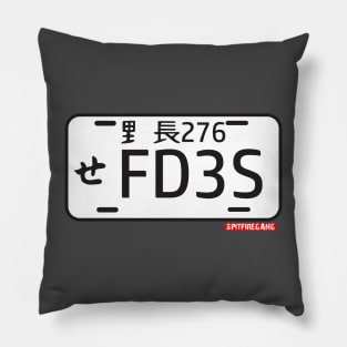 RX7 Japan Plate Pillow