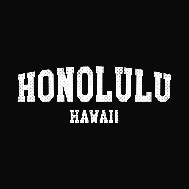 Honolulu, Hawaii - HI Simple Typography by thepatriotshop