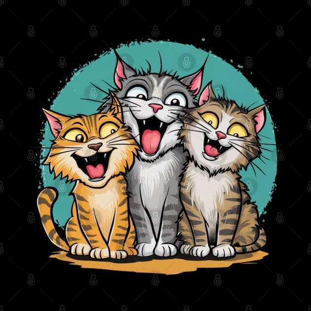 Three Cats Three Moods by hsayn.bara