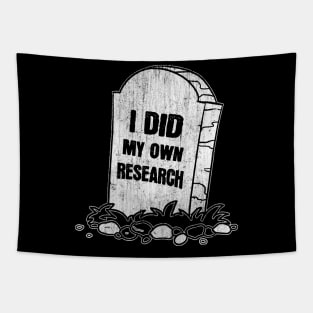 I Did My Own Research Gravestone Tombstone Halloween Gift Happy Halloween Costumes Scary Gift Tapestry