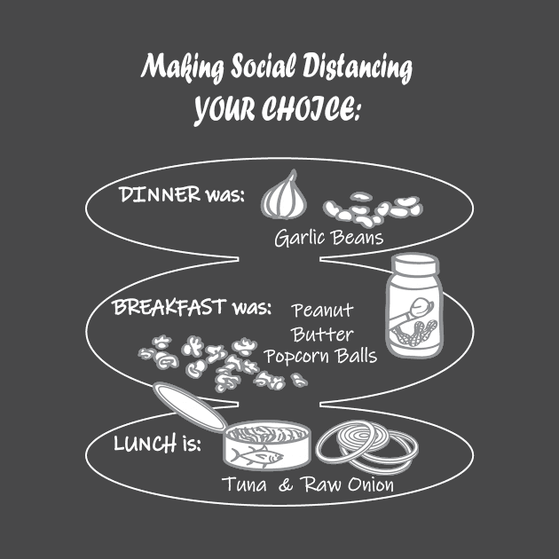 Making Social Distancing YOUR CHOICE (on darks) by Rifll Publishing Inc.