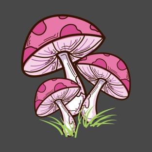 Cute Pink Toadstools! T-Shirt