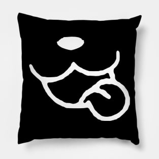 Dog smile art Pillow