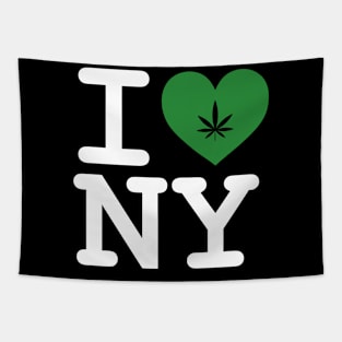 I Love DC Cannabis Medical Marijuana Pot Leaf Design Tapestry