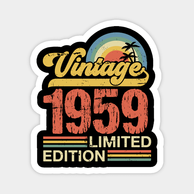 Retro vintage 1959 limited edition Magnet by Crafty Pirate 