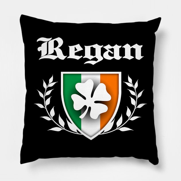 Regan Shamrock Crest Pillow by robotface