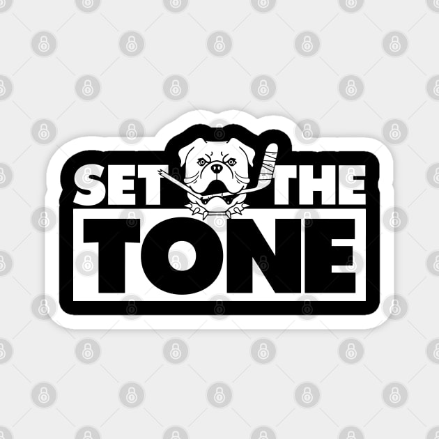 Shoresy Hoodie Merch - Set The Tone Hockey Jersey Sudbury Blueberry Bulldogs Meme Magnet by celestial_artworks