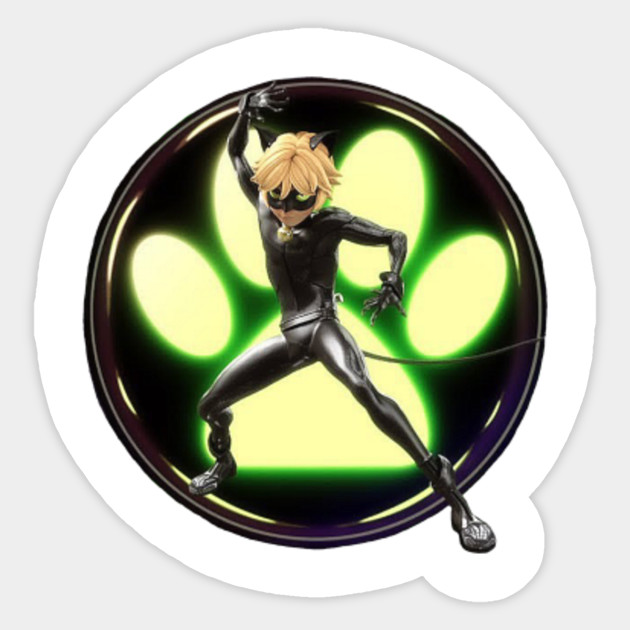 Cat Noir Miraculous Ladybug Sticker Teepublic