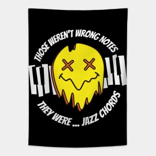 Piano Player Music Student Wrong Notes, Jazz Chords Funny Black Tapestry
