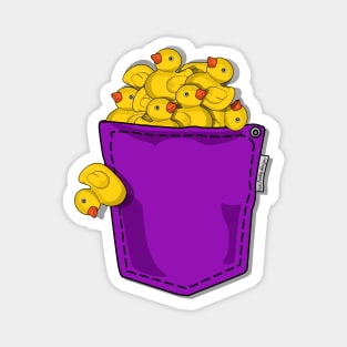 Ducky Invasion Pocket Magnet